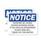 Signmission Door May Be Locked During Business Hours, 14 in W x Rectangle, Plastic OS-2PACK-NS-P-1014-L-11496 - alternate 1